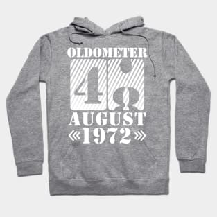 Oldometer 48 Years Old Was Born In August 1972 Happy Birthday To Me You Hoodie